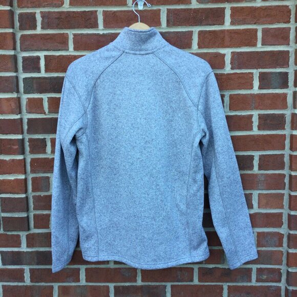 Eddie Bauer 1/4 Zip Fleece Pullover Mens Medium Gray Comfy - Picture 4 of 10